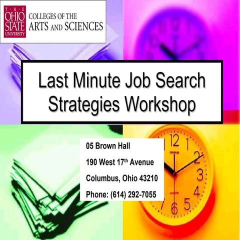 Last Minute Job Search Strategies