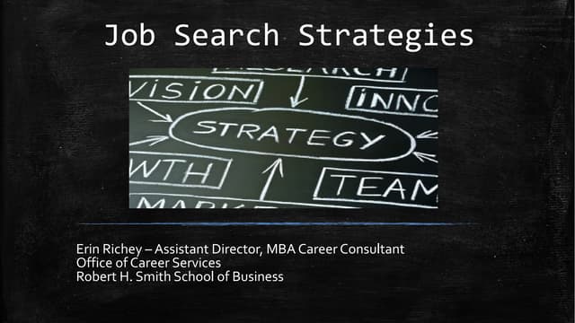 Stunning Designing A Job Search Strategy For Problem Solvers image