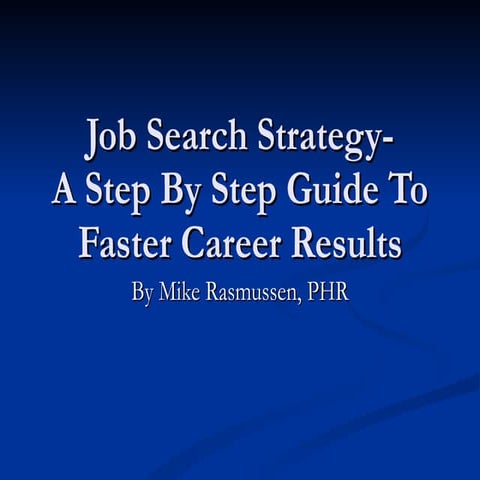 Job Search Strategy Updated 1410