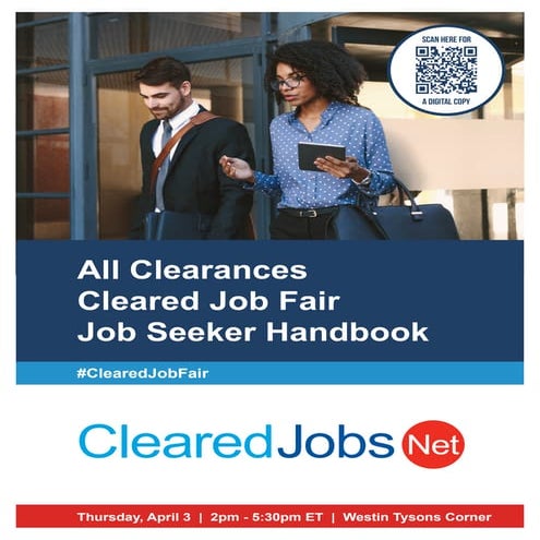 Cleared Job Fair Handbook | April 3, 2025