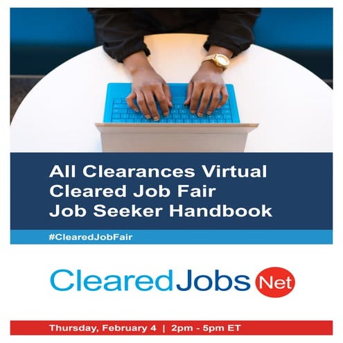 Cleared Job Fair Handbook February 4, Mid-Atlantic Region