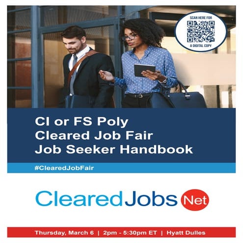 Cleared Job Fair Handbook | March 6, 2025