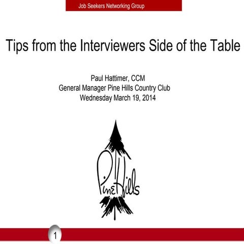 Job seekers presentation march.19.2014