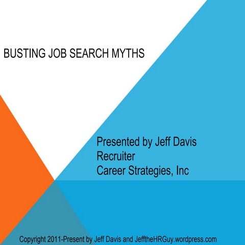 Job Seeking Myths