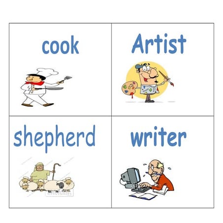 Jobs flash cards | PDF