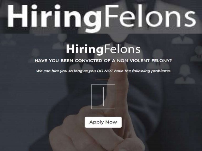 Jobs for felons