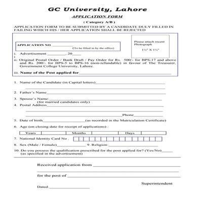 Jobs forms gc