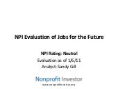Jobs for the Future Rating Summary