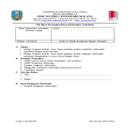 Jobsheet | DOCX