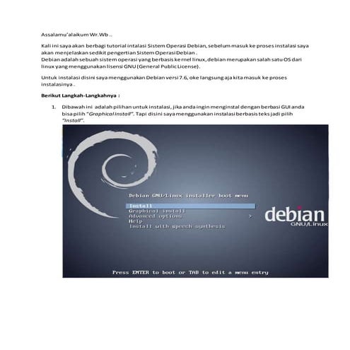 Job sheet instalasi debian (nurcholis permadi)