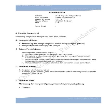 Job sheet instalsirouter-wan