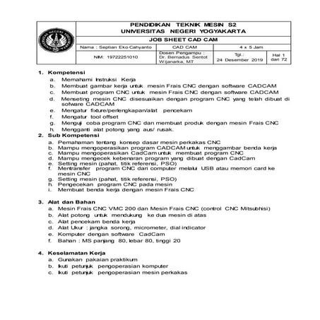Gambar Lucu Jobsheet Milling Septian