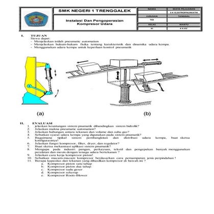 Jobshet1 instalasi kompresor udara