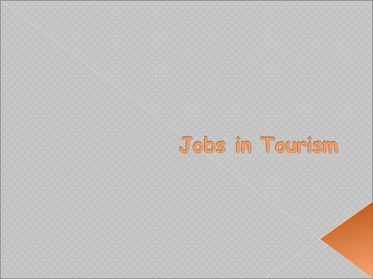 Jobs in tourism