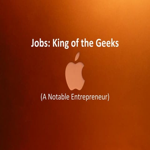 Jobs, King Of The Geeks