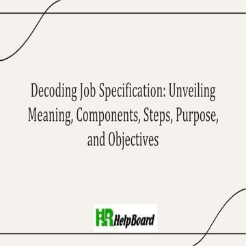 Job Specification