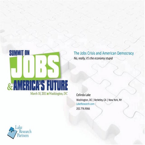 The Jobs Crisis and American Democracy
