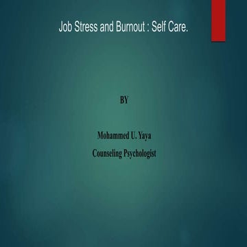 Stress and burnout | PPT