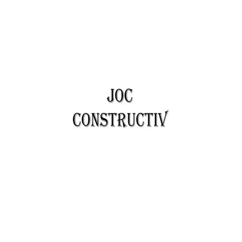 Joc constructiv