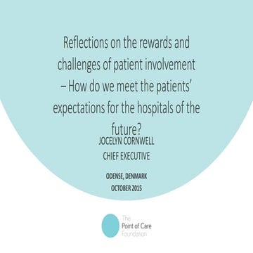 Jocelyn Cornwell's presentation from Hospital + Innovation 2015