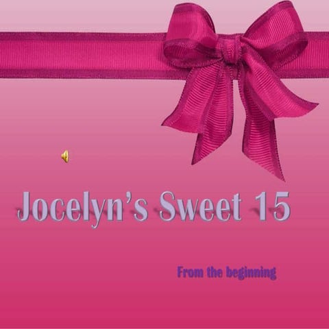 Jocelyn’s sweet 15
