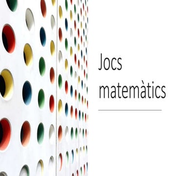 Jocs matemàtics per a nens d'infantil i cicle inicial.pptx