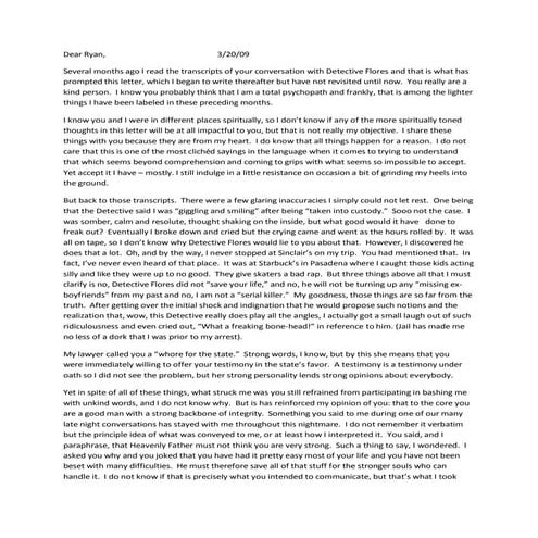 Jodi's letter to ryan