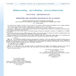 Fonds de solidarité vieillesse : ar...