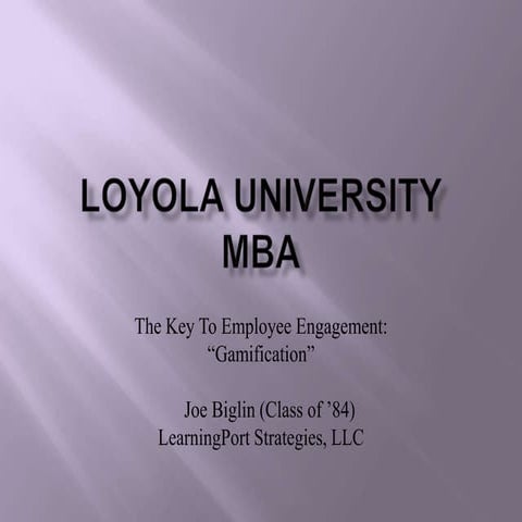 Joe biglin loyola  2013
