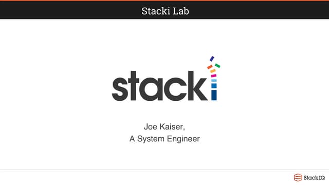 StackiFest16: CoreOS/Ubuntu on Stacki 
