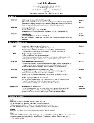 My CV