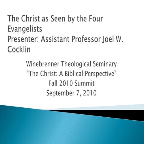 1 general introduction to the new testament | PPTX