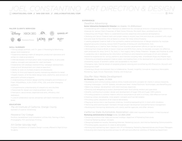 Joel Constantino Resume