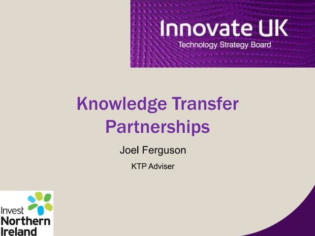 Emerging & Enabling Technologies event, 19 September 17 - presentation by Joe...