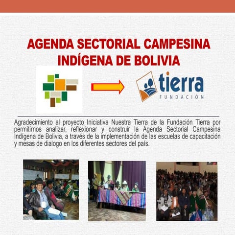 Agenda Sectorial Campesina Indígena de Bolivia