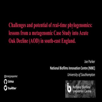 Challenges and potential of real-time phylogenomics: lessons from a metagenom...