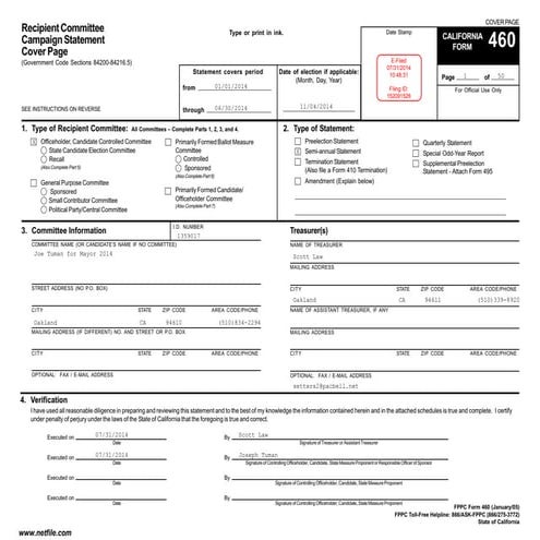 Ken Houston - Form 700, Statement of Financial Interests | PDF