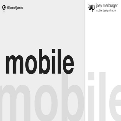 Mobile Design Trends