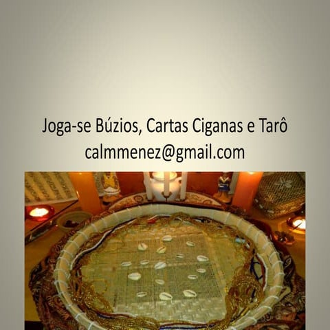 Joga se búzios, cartas ciganas e tarô | PPTX