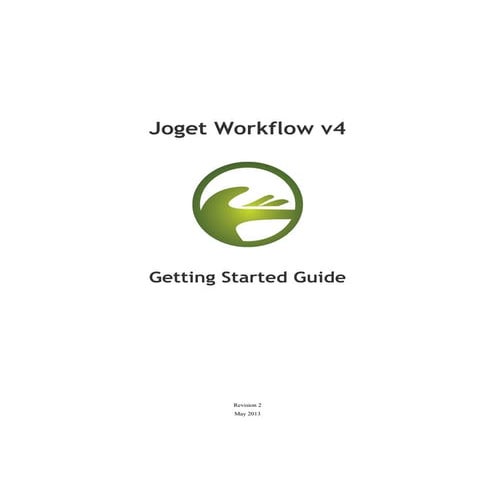 Joget Workflow v4 Getting Started