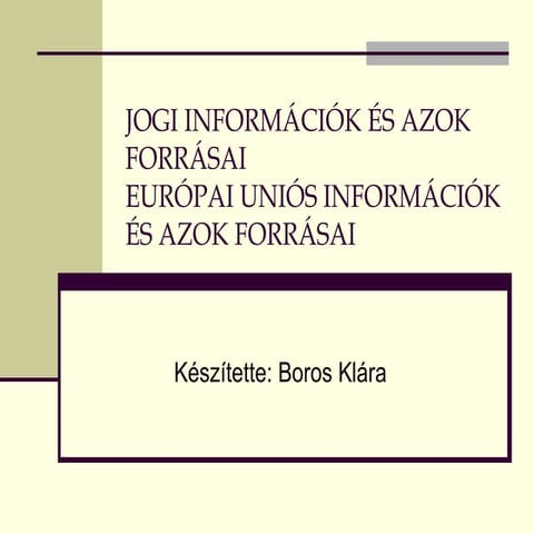Az európai unió | PPT