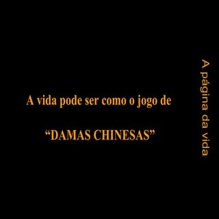 A vida como um jogo de damas