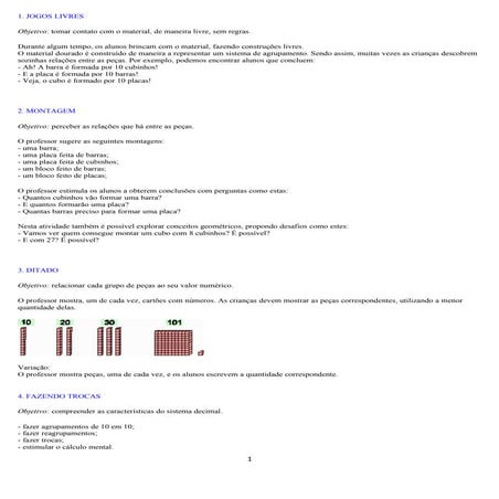 Jogos com materiais concretos