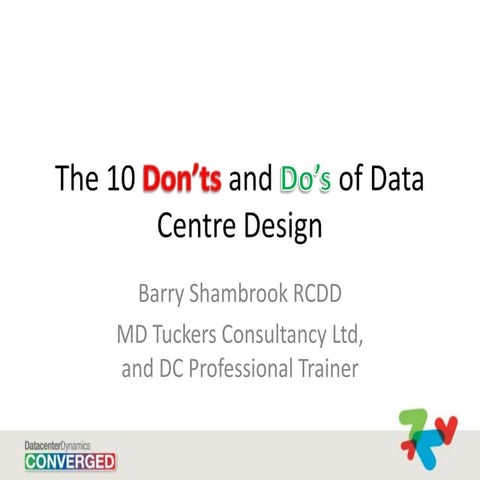 10 dos and donts of data centre design