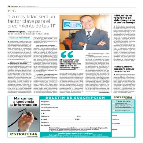 ATE Mobile, en los medios