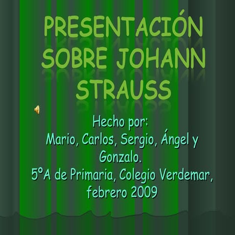 Johann strauss español