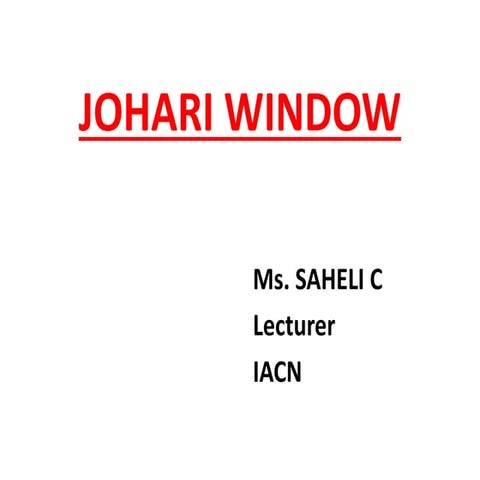 Johari window