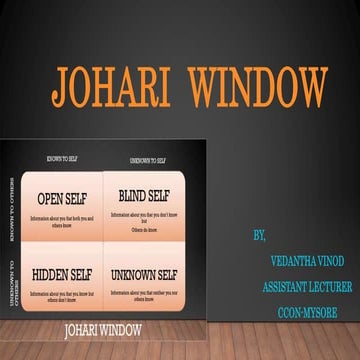 Johari window | PDF