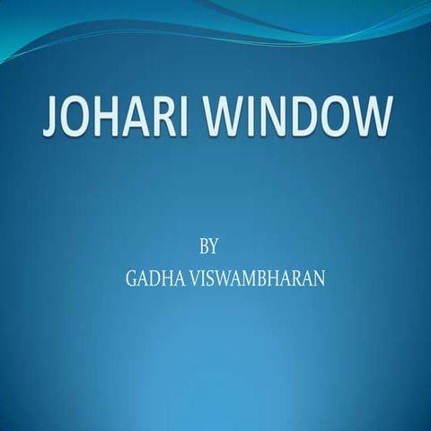 Johari window gadha
