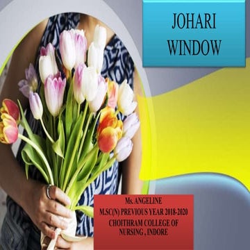 Johari window ppt new